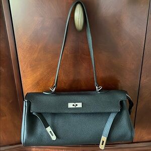Tiffany & Fred Black Shoulder Bag